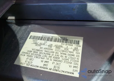 2008 Nissan Altima 2.5 S z USA, uszkodzony, nr VIN 1N4AL21EX8C27155